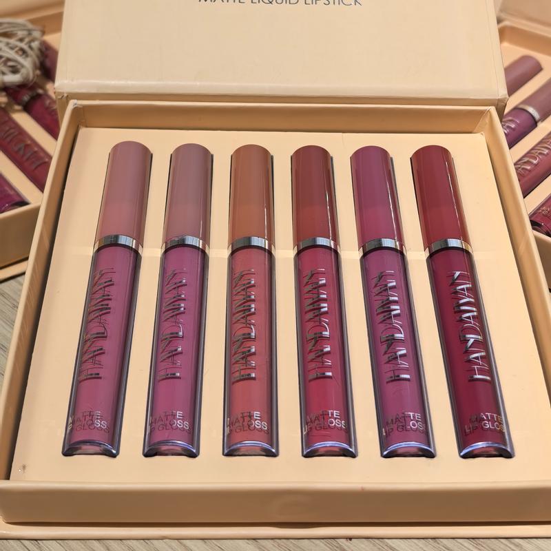 Alta Pigmentación Set De 6 Labiales Mate Textura Terciopelo