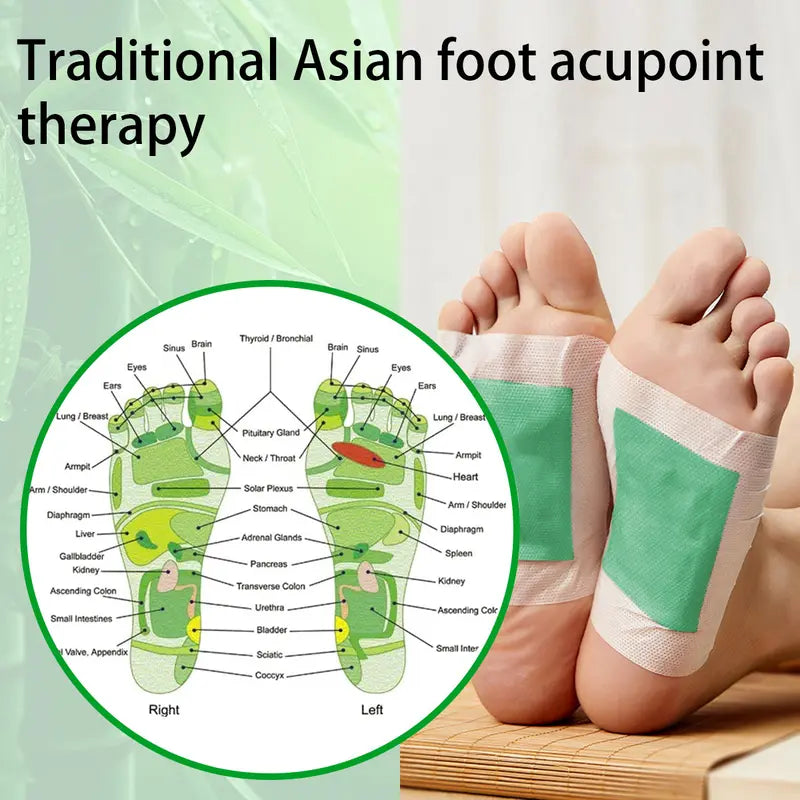 Parches de limpieza profunda Villsure para pies con 50 parches, aloe vera natural, sal marina, turmalina, parches desintoxicantes herbales para pies, láminas adhesivas, mejoran la calidad del sueño, alivian la fatiga y el agotamiento