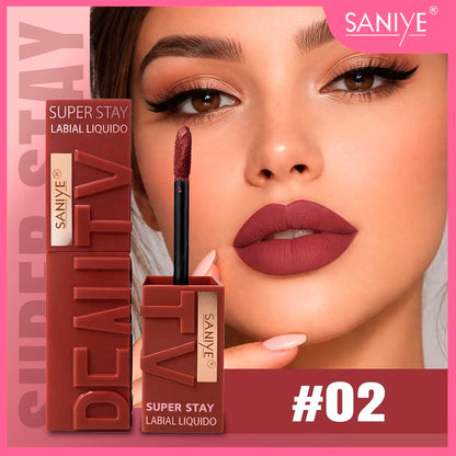 Rossetto Liquido Opaco Lunga Tenuta Resistente a Acqua e Sudore