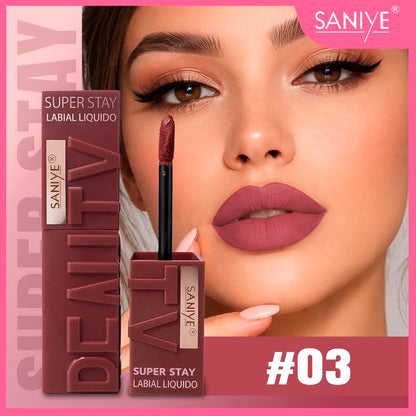 Rossetto Liquido Opaco Lunga Tenuta Resistente a Acqua e Sudore