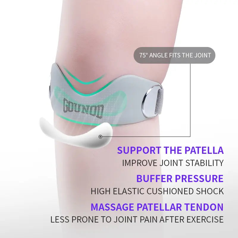 Correa de silicona para rótula y rodilla para aliviar el dolor de menisco. Soporte ajustable para mujeres y hombres. Ideal para correr, baloncesto, voleibol, sentadillas, tendinitis y soporte para rodillas de saltador. Frescura otoñal.