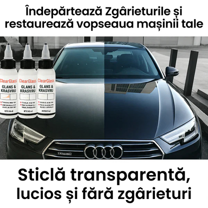 Sticlă transparentă, fără luciu și fără zgârieturi -