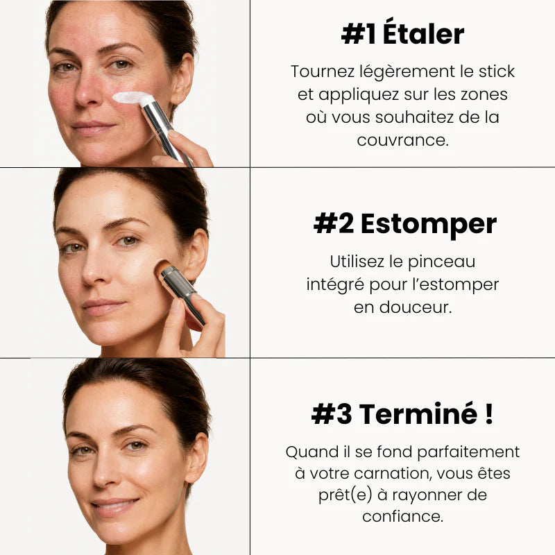 Base de maquillaje inteligente con brocha incorporada