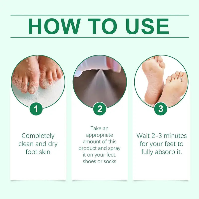 Control de Olor Spray para Pies Hidratante con Árbol de Té