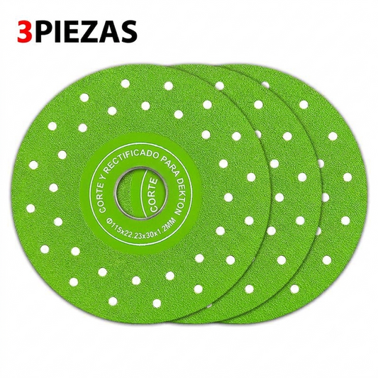 Paquete de 3 - Corte Preciso Disco de Diamante para Azulejo y Mármol 115mm