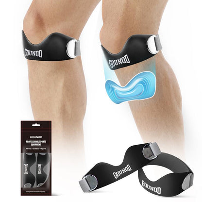 Correa de silicona para rótula y rodilla para aliviar el dolor de menisco. Soporte ajustable para mujeres y hombres. Ideal para correr, baloncesto, voleibol, sentadillas, tendinitis y soporte para rodillas de saltador. Frescura otoñal.