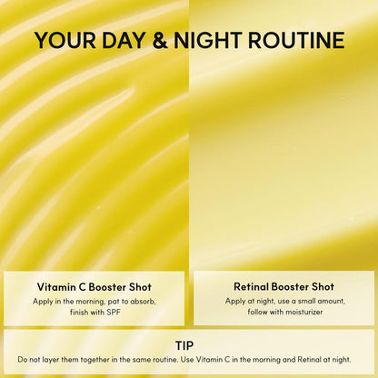 Paquete de 2 - Renovación Facial Duo Serum Vitamina C y Retinal Piel Radiante