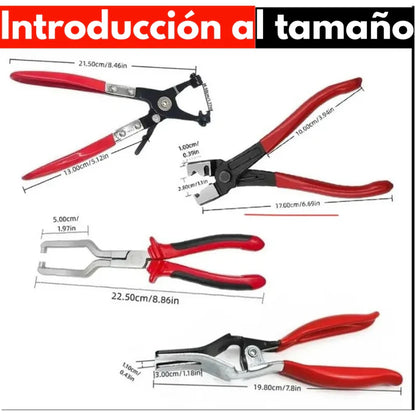 Kit profesional de abrazaderas de manguera