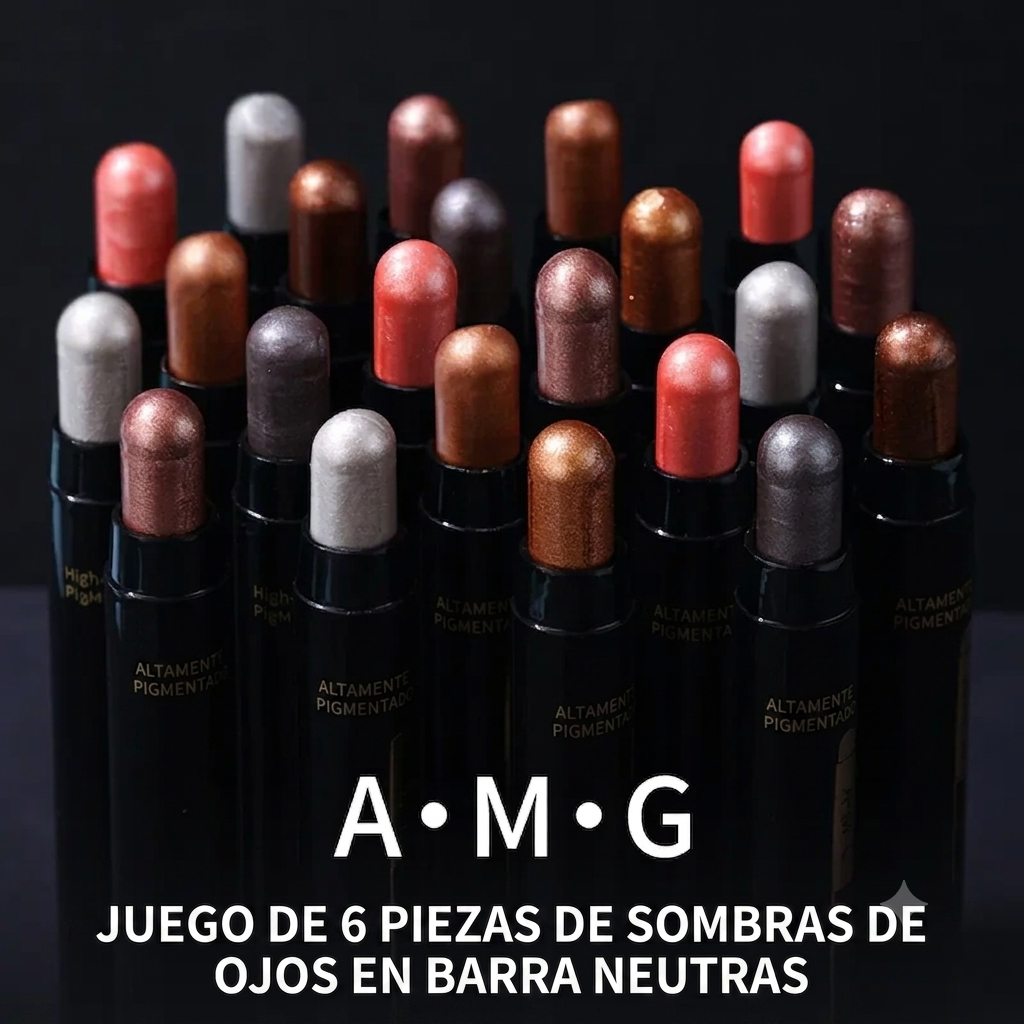 Paquete de 6 - Iluminador en Barra Waterproof para Ojos con Pigmento Intenso