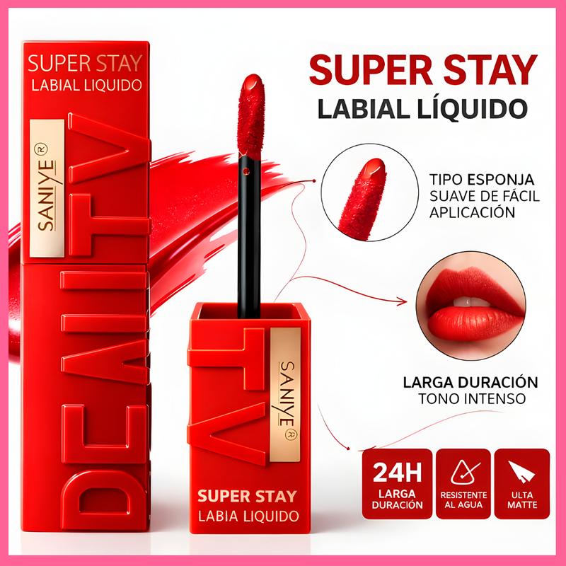 Rossetto Liquido Opaco Lunga Tenuta Resistente a Acqua e Sudore