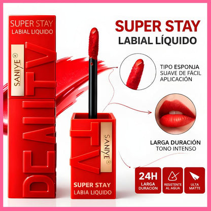 Rossetto Liquido Opaco Lunga Tenuta Resistente a Acqua e Sudore