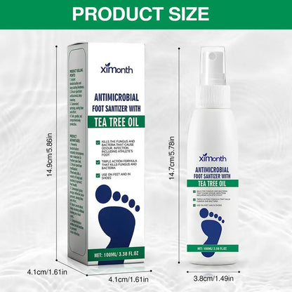 Control de Olor Spray para Pies Hidratante con Árbol de Té