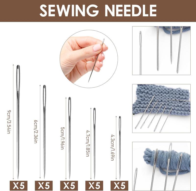 Kit de Costura Portátil con 41 Piezas para Reparaciones DIY