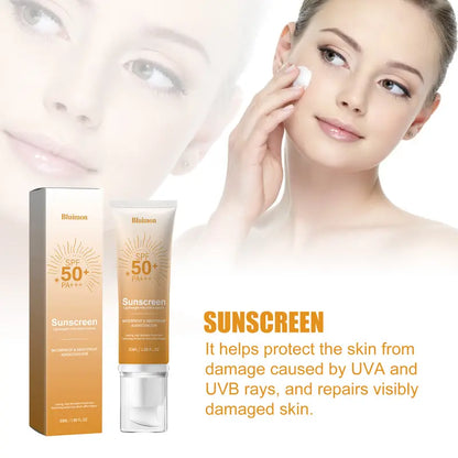 Protección Solar Facial Hidratante con Color SPF 50 Sin Residuo
