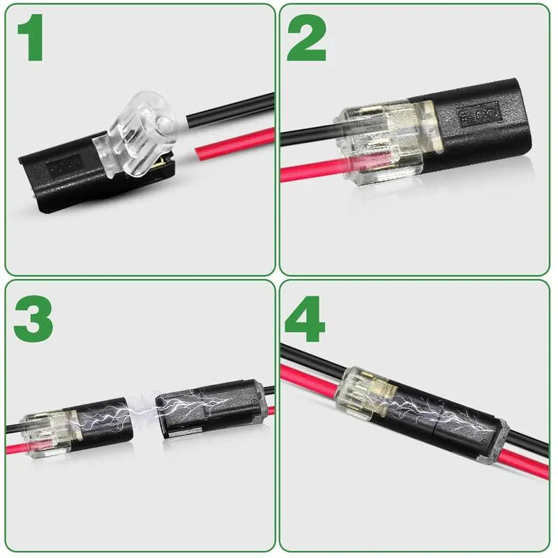 Conexores de Tira LED 2 Pines con Seguro para Conexión Rápida