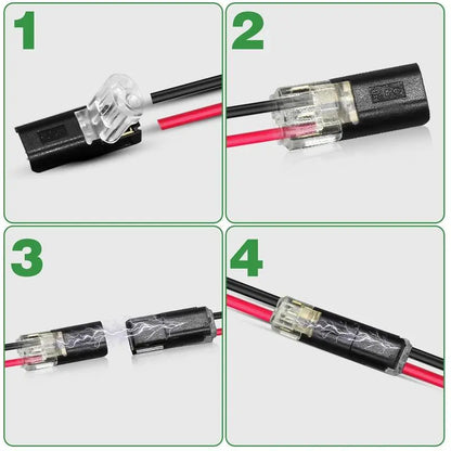 Conexores de Tira LED 2 Pines con Seguro para Conexión Rápida