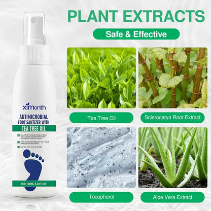 Control de Olor Spray para Pies Hidratante con Árbol de Té