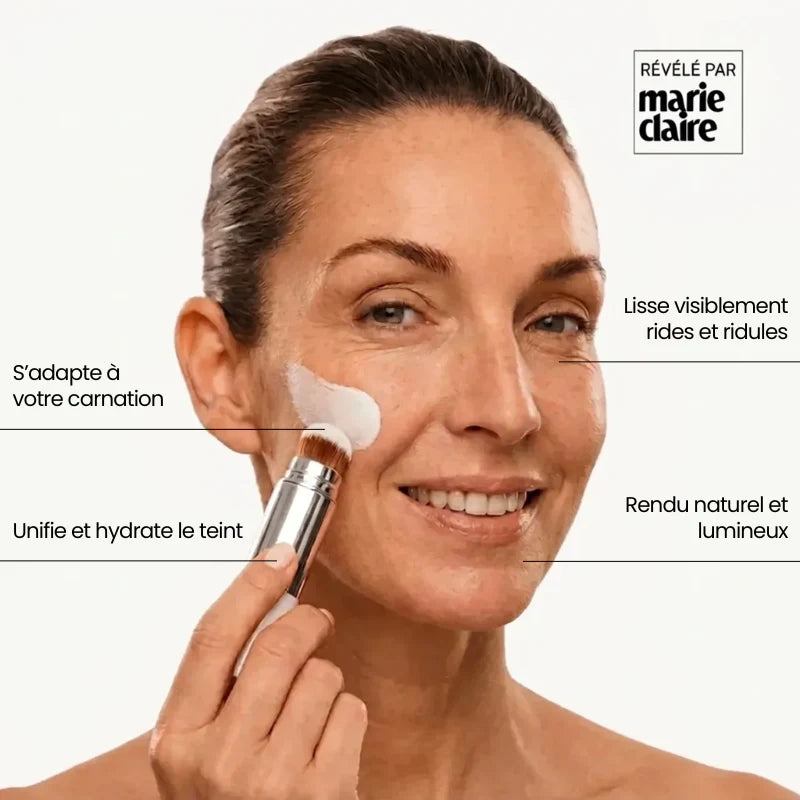 Base de maquillaje inteligente con brocha incorporada