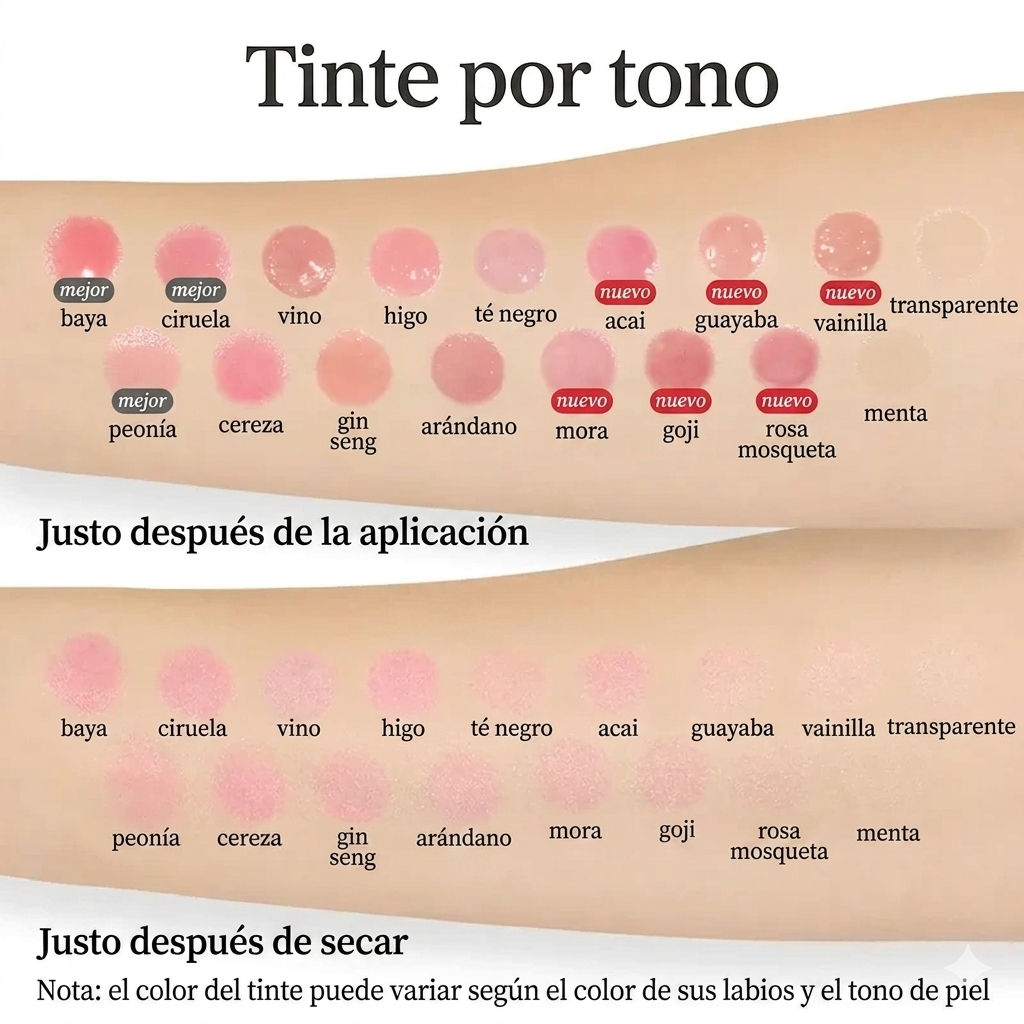 Set de Tinte de Labios Nooni Apple Lip Tint (Duo/Trio Bundle) – Efecto Glossy de Larga Duración e Hidratación Intensa