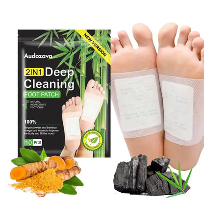 Parches desintoxicantes para pies: alivio del estrés, eliminación de toxinas y mejor sueño. Almohadillas de limpieza profunda naturales. Solución de salud saludable.