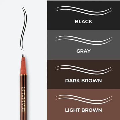 Lápiz ultrafino de 2 puntas para barba y cejas, resistente al agua, aspecto natural, fácil de usar, duradero. Lápiz para rellenar barba y cejas. Lápiz para barba y cejas. NAPERI.
