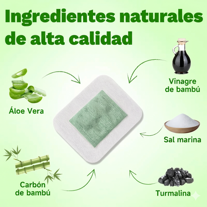 (50 Unidades) Parches de Limpieza Profunda Villsure - Desintoxicación Natural con Aloe Vera y Turmalina
