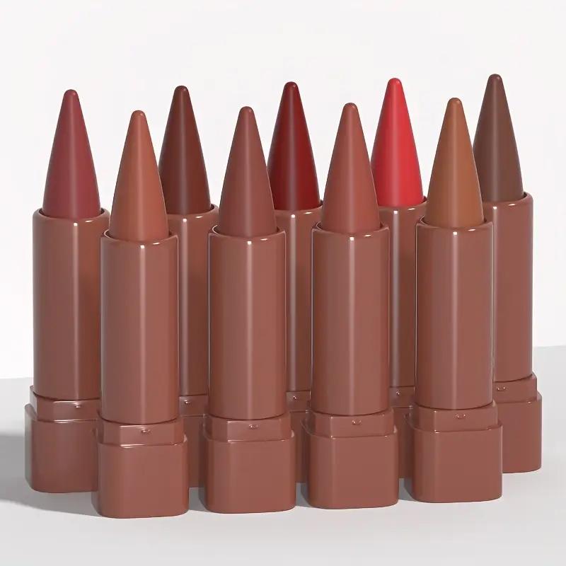 Paquete de 5 - Labial Mate Hidratante Resistente al Agua Alta Pigmentación Set
