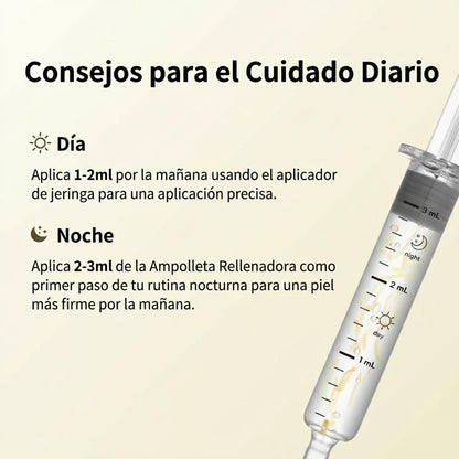 Ampolla de Péptidos Silk Lifting con Colágeno Profundo – Sérum Facial Antiarrugas, Reafirmante e Hidratante