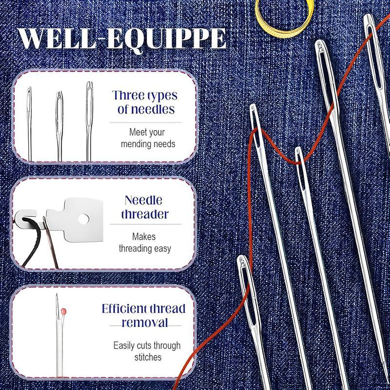 Kit de Costura Portátil con 41 Piezas para Reparaciones DIY