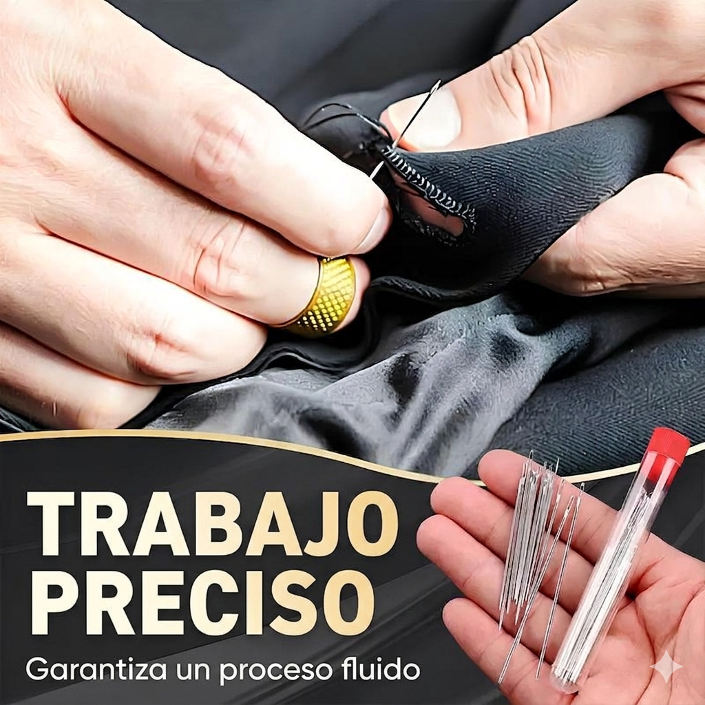 Kit de Costura Portátil con 34 Piezas para Reparaciones DIY