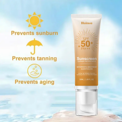 Protección Solar Facial Hidratante con Color SPF 50 Sin Residuo
