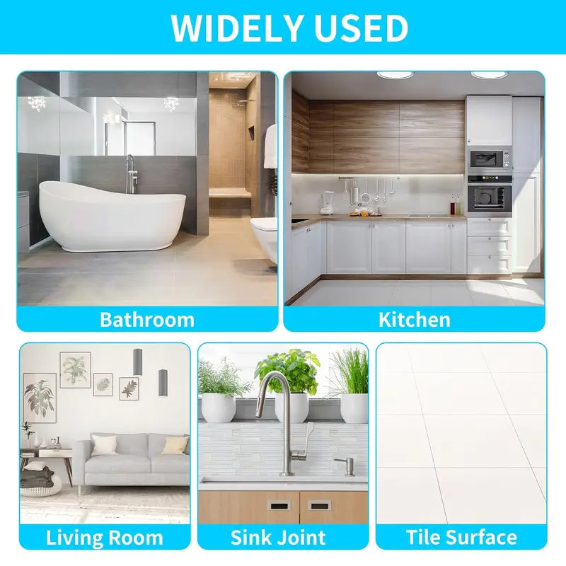 11 herramientas de silicona para calafateo, 3 en 1, para quitar lechada (cabezal de acero inoxidable) y raspador para lechada, para cocina, baño y ventanas.