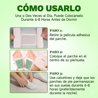 (50 Unidades) Parches de Limpieza Profunda Villsure - Desintoxicación Natural con Aloe Vera y Turmalina