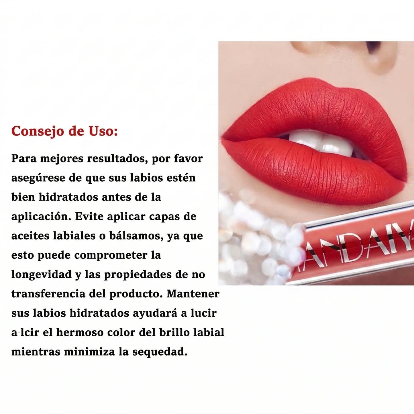 Set de 6 labiales líquidos mate de larga duración