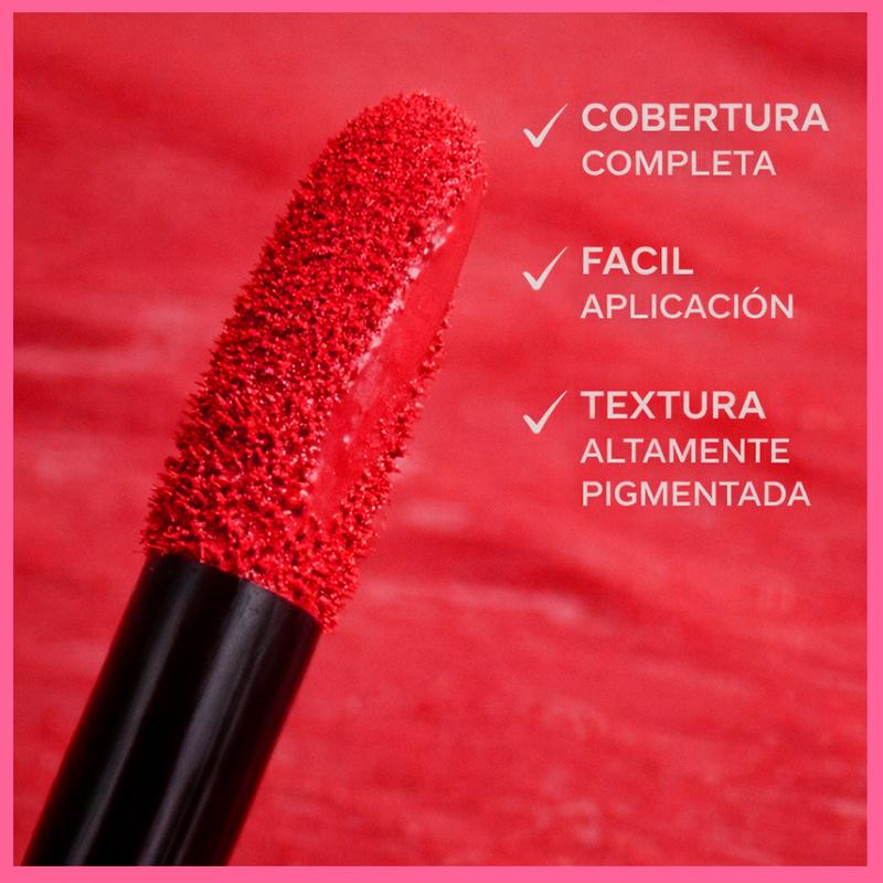 Rossetto Liquido Opaco Lunga Tenuta Resistente a Acqua e Sudore