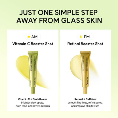 Paquete de 2 - Renovación Facial Duo Serum Vitamina C y Retinal Piel Radiante