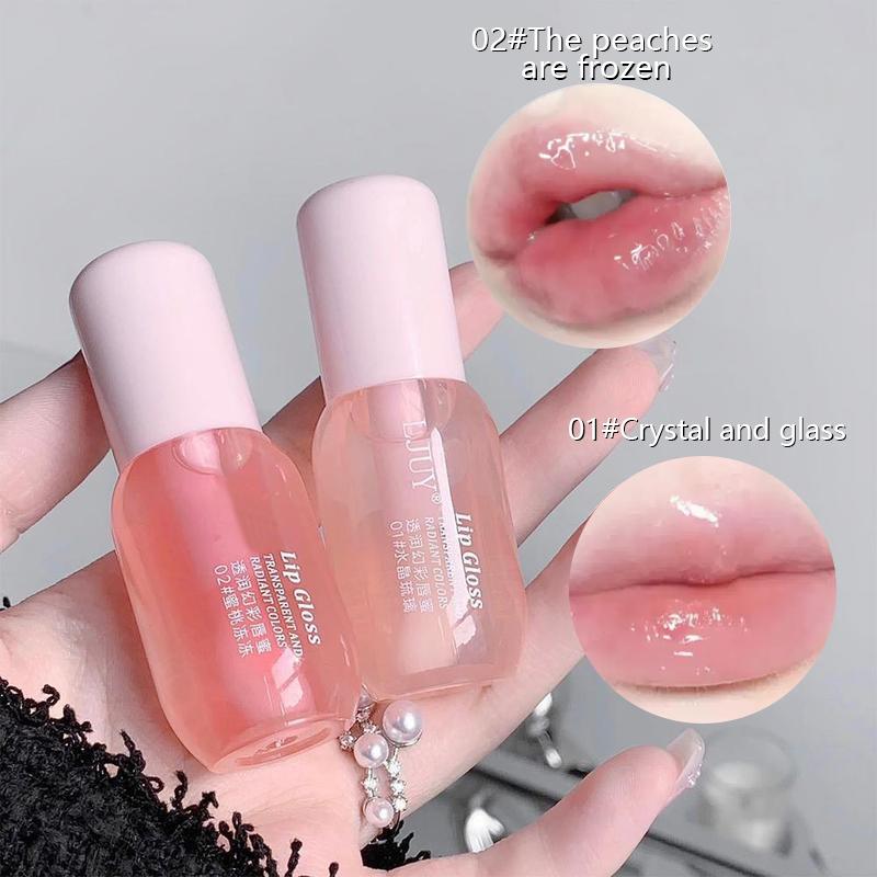 Bálsamo labial hidratante, 2 unidades/set. Barra de brillo labial hidratante. Aceite labial voluminizador para niñas y mujeres. Regalo de otoño, regalo de Navidad, regalo del Día de la Madre. Tinte labial. Cuidado de la piel.