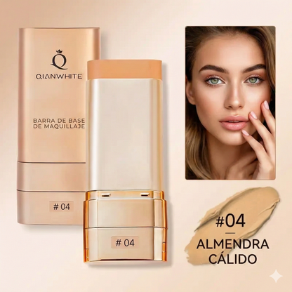 Base de maquillaje en barra de doble extremo - Brocha incorporada