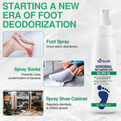 Control de Olor Spray para Pies Hidratante con Árbol de Té