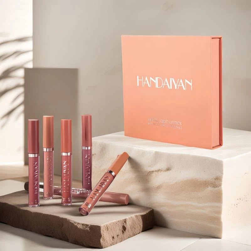 Set de 6 labiales líquidos mate de larga duración