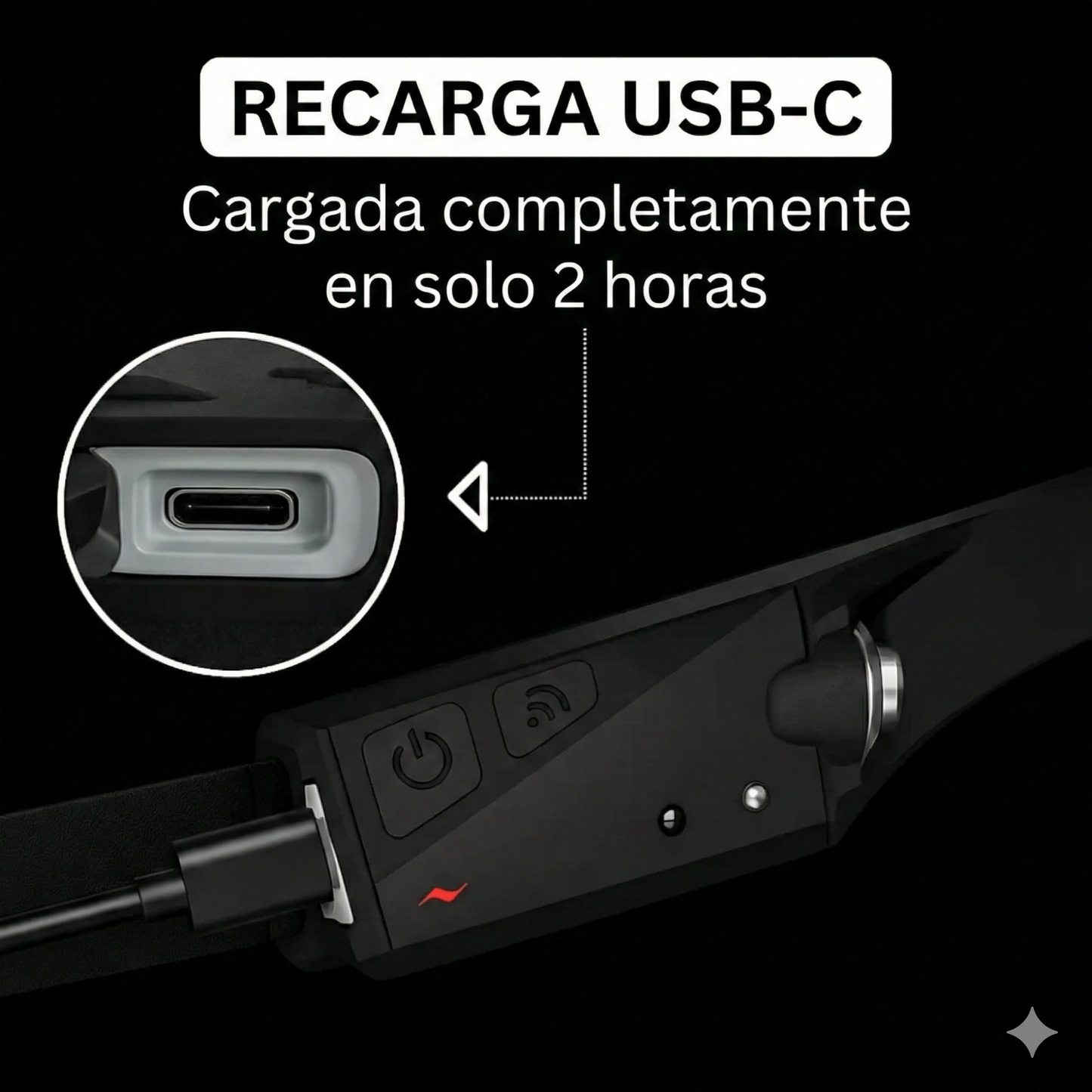 Linterna frontal con haz panorámico de 230° AdventureLight™