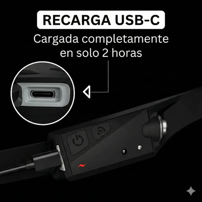 Linterna frontal con haz panorámico de 230° AdventureLight™