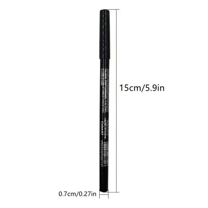 Set de 12 delineadores de ojos con purpurina, acabado brillante y resistente al agua