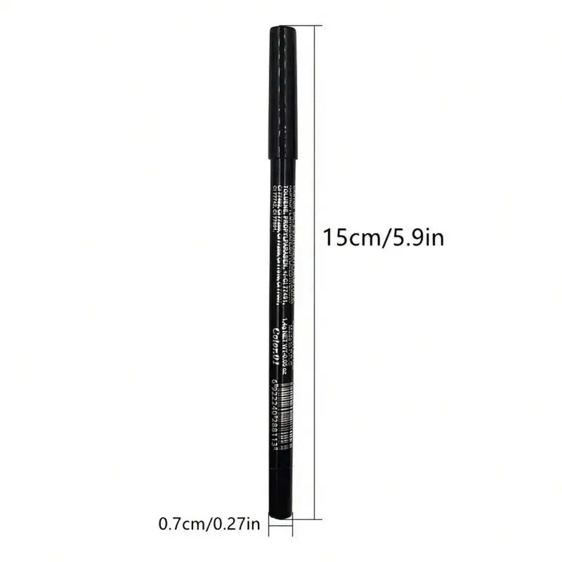 Stilou de ochi cu sclipici cu 12 culori, finisaj lucios perlat de înaltă culoare, stil gotic punk afumat rezistent la apă, machiaj, set creioane de ochi, produse de machiaj, creioane de ochi