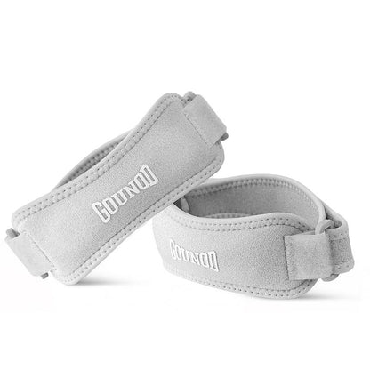 Correa de silicona para rótula y rodilla para aliviar el dolor de menisco. Soporte ajustable para mujeres y hombres. Ideal para correr, baloncesto, voleibol, sentadillas, tendinitis y soporte para rodillas de saltador. Frescura otoñal.