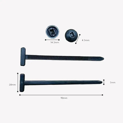 100 buc cataramă universală pentru cleme de cablu din nailon, cleme de cablu cu cataramă, instrumente multifuncționale pentru catarame de cleme de cablu din plastic pentru reparații zilnice auto (20 buc)
