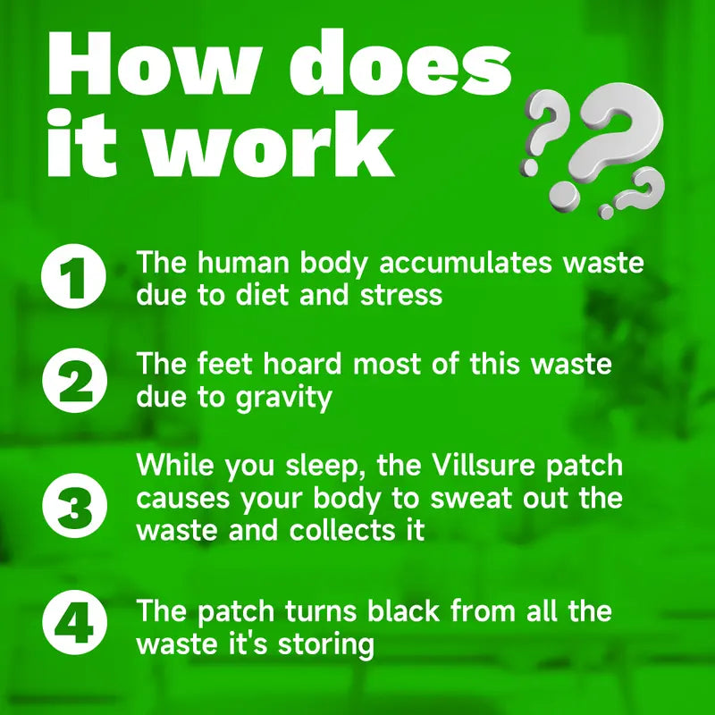 Parches de limpieza profunda Villsure para pies con 50 parches, aloe vera natural, sal marina, turmalina, parches desintoxicantes herbales para pies, láminas adhesivas, mejoran la calidad del sueño, alivian la fatiga y el agotamiento