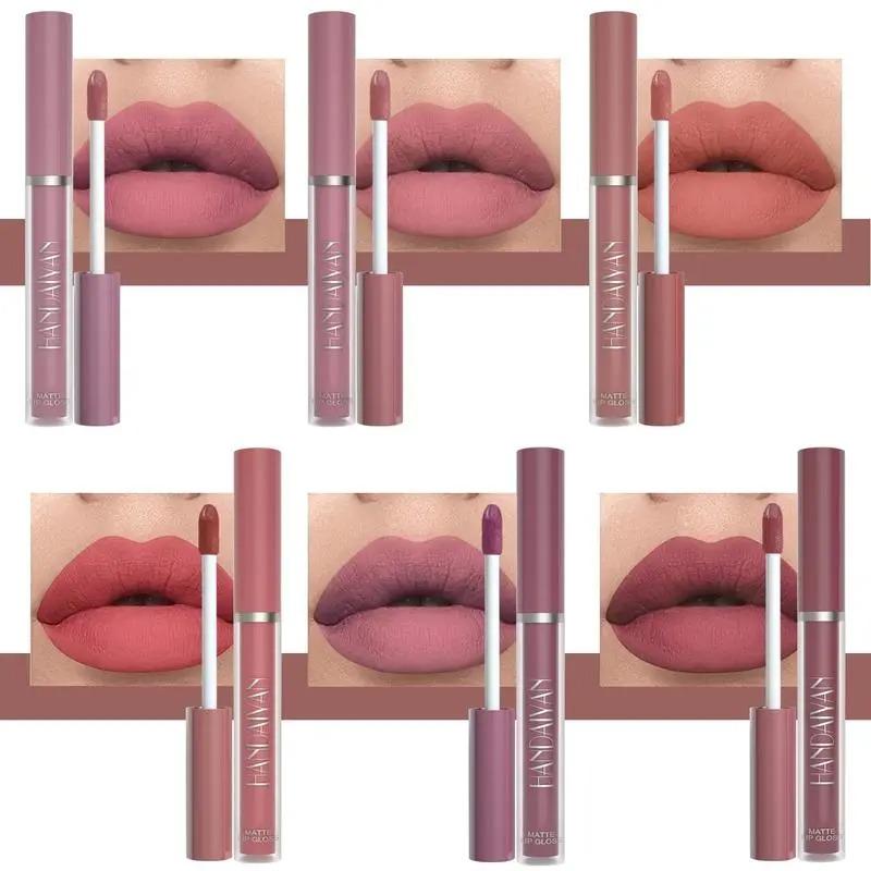 Set Profesional de 6 Labiales Mate – Textura Terciopelo de Alta Pigmentación y Larga Duración