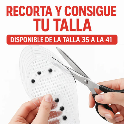 Plantillas Magnéticas Neos™ Mujer – Alivio de Juanetes, Fascitis y Circulación, Estiliza tu Cuerpo (Tallas de la 35 a la 41, Recortables)