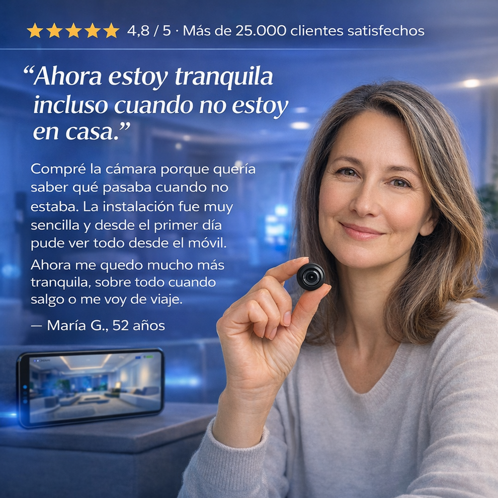 Mini Cámara de Seguridad Full HD 4K UltraVision™